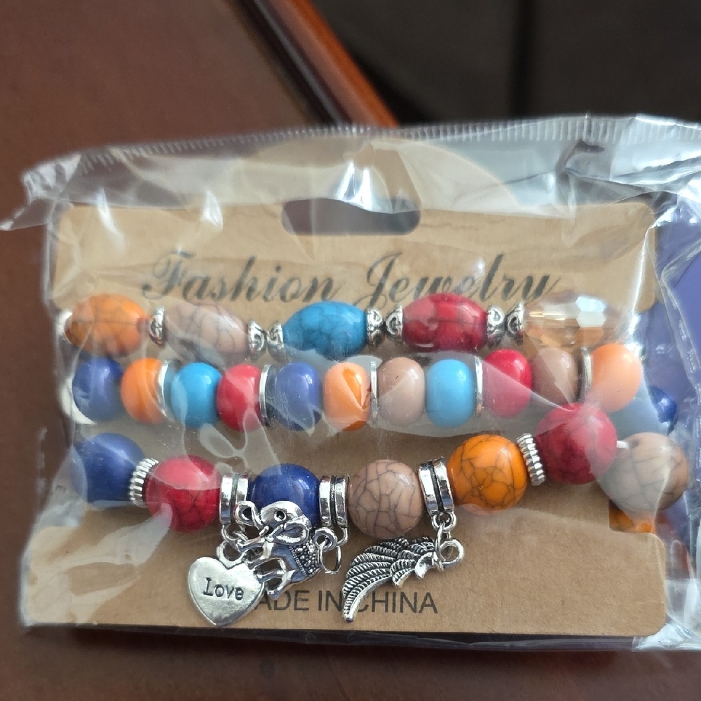 Fashion Jewelry Multicolor Beaded Bracelet Set